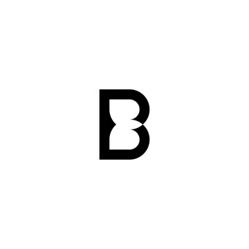 abstract letter icon B