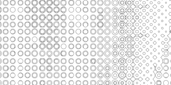 Seamless black and white grunge halftone pattern dot background texture overlay distress gradient pattern design, monochrome printing abstract halftone trendy defect overlay creative design texture.