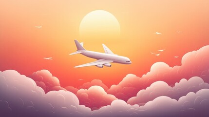 Poster - Paper plane Vector icon design illustration Template illustration , no logos, no brands