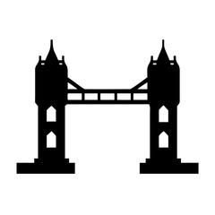 Poster - Tower bridge london england uk united kingdom landmark thames river architecture silhouette icon