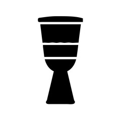 Poster - Illustration of djembe african percussion instrument drum musical rhythm sound music culture art