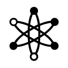 Poster - Explore network connection abstract atom structure science technology complex system design vector