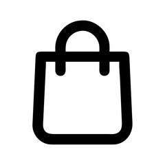 Poster - Shopping bag icon vector illustration for online shop store retail market design graphic art