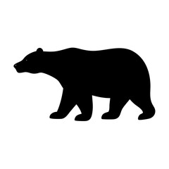 Poster - Download this black bear silhouette vector image for free wildlife animal illustration design