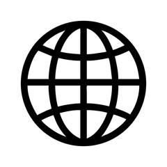 Poster - Globe earth world map global international network connection web internet worldwide sphere vector