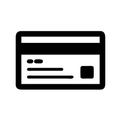 Poster - Credit card icon vector graphic for online payment financial transaction concept design element