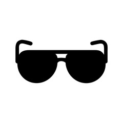 Poster - Black sunglasses vector illustration for summer fashion accessory and eye protection design element