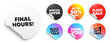 © blankstock - Final hours sticker tag. Special offer paper price tags. Final hours sale. Special offer price sign. Advertising discounts symbol. Discount, black friday sticker. Promo banner. Vector