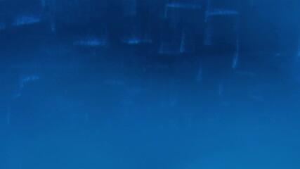 Leinwandbilder - Movement of white sparks in blue liquid, smooth motion 