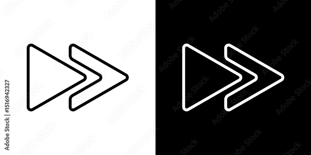 Forward icon symbol concept for graphic design, Website, UI. Svg Stock ...