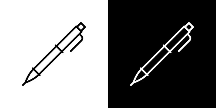 Fountain pen icon symbol concept for graphic design, Website, UI. Svg