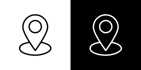 Marker icon symbol concept for graphic design, Website, UI. Svg