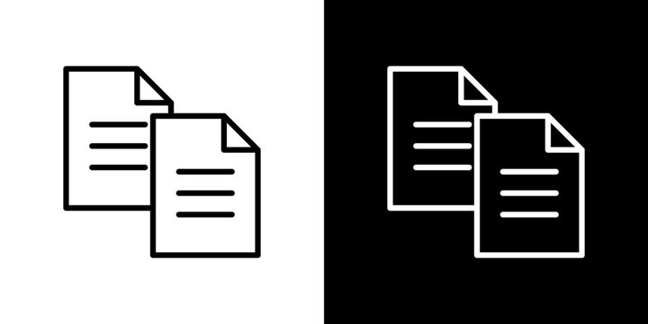 papers icon symbol concept for graphic design, Website, UI. Svg