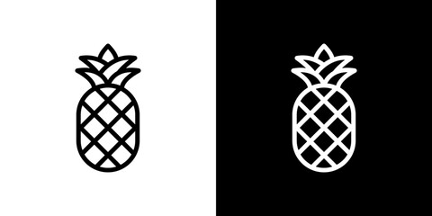 Pineapple icon symbol concept for graphic design, Website, UI. Svg