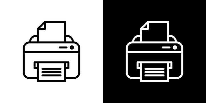 Print icon symbol concept for graphic design, Website, UI. Svg