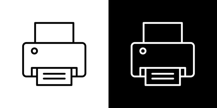 Print icon symbol concept for graphic design, Website, UI. Svg