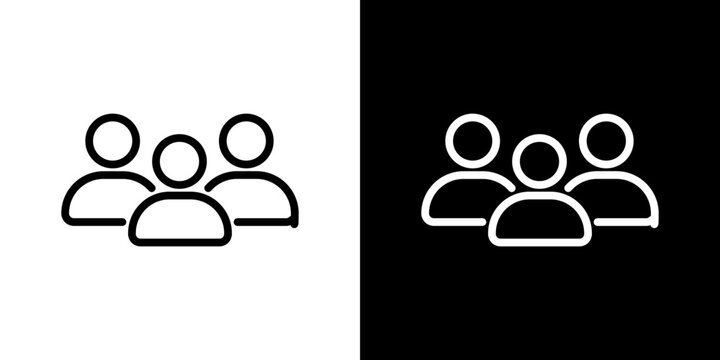 Users icon symbol concept for graphic design, Website, UI. Svg