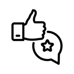 Wall Mural - Positive rating icon