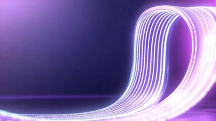 Leinwandbilder - Abstract Purple Light Trails