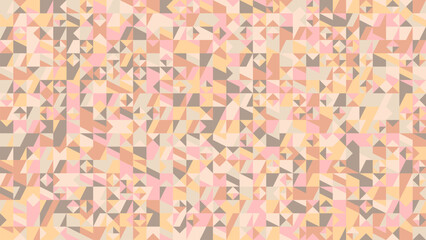 Poster - Random chaotic geometrical triangle mosaic pattern background - polygonal abstract colorful vector graphic design