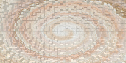 Fototapete - Abstract beige blocks in a swirling pattern