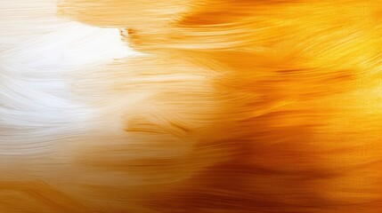 Poster - This artwork features a vibrant blend of white and orange hues, with sweeping brush strokes creating a dynamic texture. The interplay of colors evokes warmth and energy.