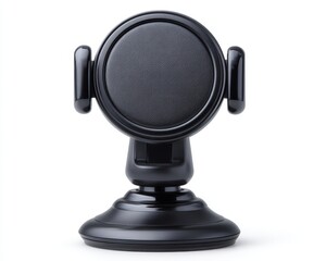 Poster - Isolated mobile phone holders on a white background offer a blank grip that can be used for various design applications, including a clipping path
