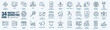 © stockgood - Digital Marketing, E commerce, Branding and Seo- minimal thin line web icon set. Outline editable icons collection. Simple vector illustration.