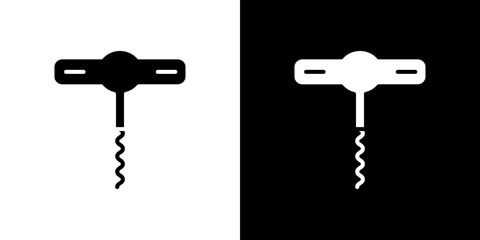 Corkscrew icon symbols. Vector illustration.