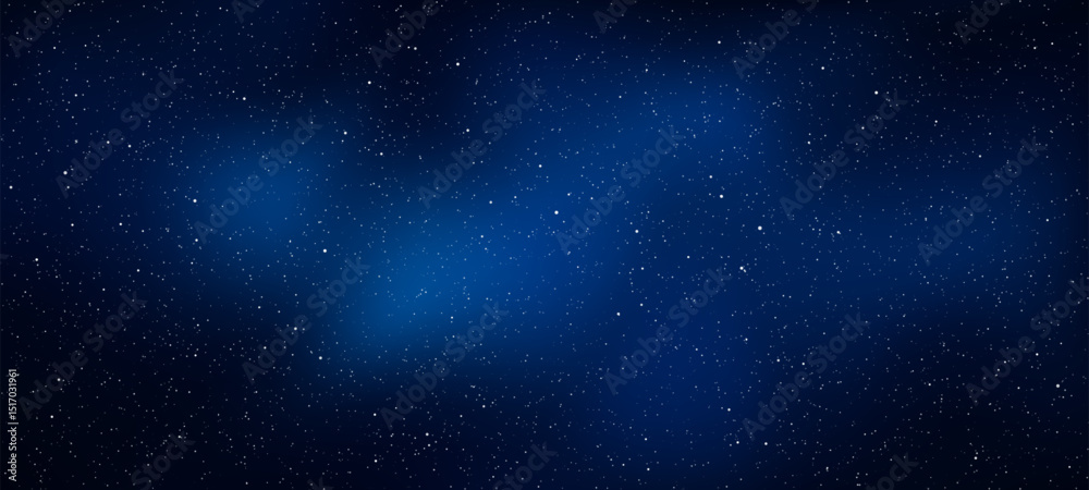 A dark blue night sky with stars. Starry sky background. universe ...