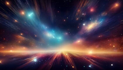 Wall Mural - a blurry image of a space filled with stars and dust
