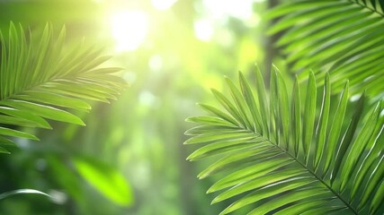 Poster - Sun-Dappled Canopy: Glimpses of lush, vibrant, green leaves creating a sense of tranquility, highlighting the harmony and beauty of nature, emphasizing the gentle interplay of light and shadow.