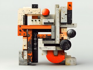 Poster - An abstract composition of geometric shapes and vibrant colors, showcasing creativity and innovation in design
