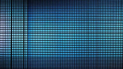 Poster - Abstract gradient grid pattern with rainbow spectrum of glowing squares flowing from cool blues to warm pinks