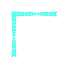 Wall Mural - y2k retro frame element. abstract border shape in modern style. minimal decoration, graphic icon of 