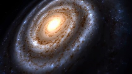 Wall Mural - spiral galaxy in dark space