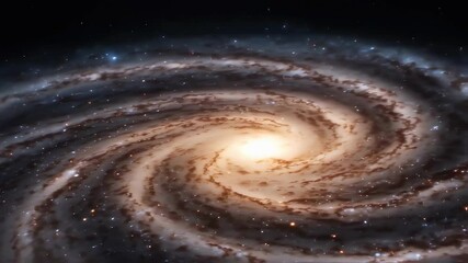 Wall Mural - spiral galaxy in dark space