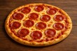 © Bijac - Classic Pepperoni Pizza Freshly Baked with Melted Mozzarella Cheese and Savory Tomato Sauce on a Thin Crust