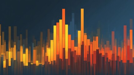 Poster - Abstract statistics chart wallpaper background illustration