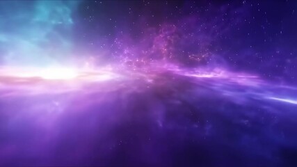 Wall Mural - colorful universe glowing nebula light