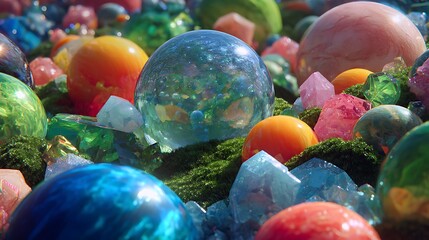 Aufkleber - Concept of plastic world, earth contamination with garbage