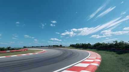 Aufkleber - Race track, clouds