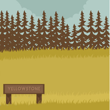 the scenery in yellowstone is suitable for game background