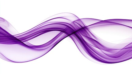 Poster - Abstract purple flowing lines design.
