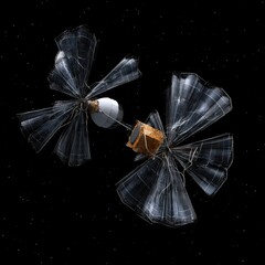 Poster - Dual Satellite Solar Sail Deployment in Dark Space