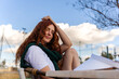 © Eloisa Ramos/Stocksy - Relaxing outside the tennis court