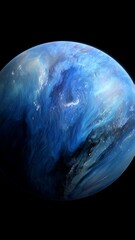 Wall Mural - vertical video planet neptune, solar system in space