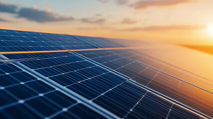 Solar panel renewable energy clean power sunlight technology environment sustainable outdoor blue electricity. Modern solar panel array generating