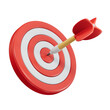 © Jahirul Islam - Target arrow success 3d icon on a Transparent background.
