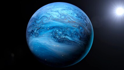 Wall Mural - planet neptune, solar system in space